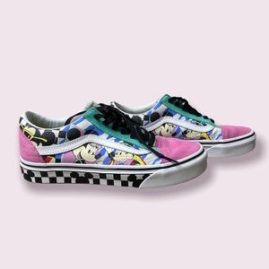 Vans X Disney mickey Mouse Club Old Skool 80's Mickey Size 7